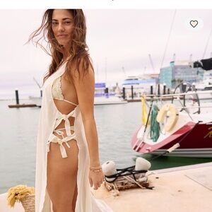 Aerie Cream Swim Coverup